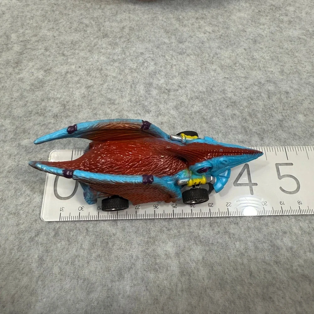 Dinocar Pterodactyl-Style Brown‎ & Blue Toy Car Unique Dinosaur Vehicle